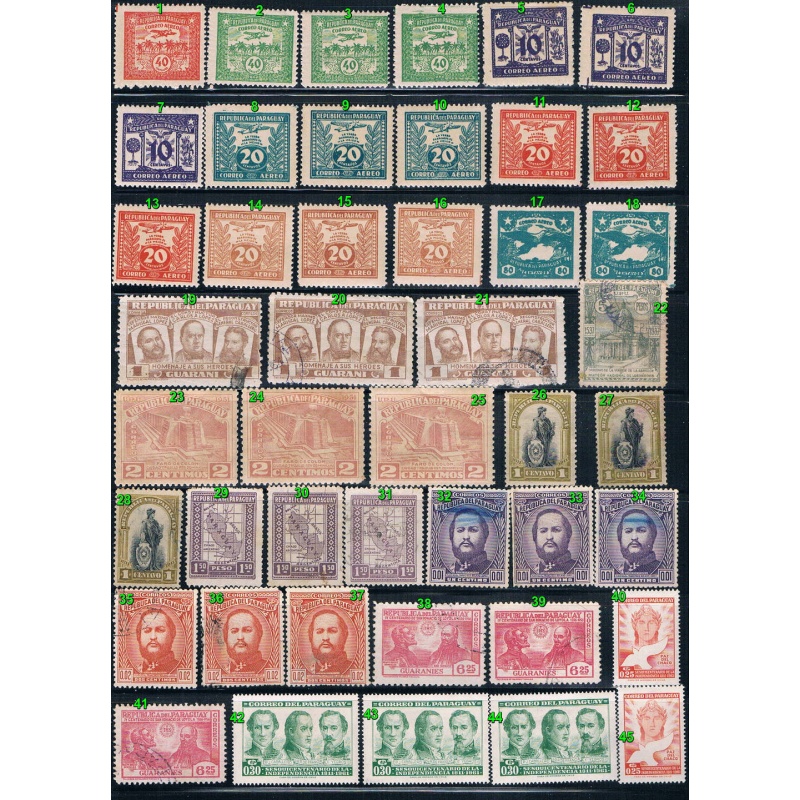 Paraguay Unused and used 1905 to 1930s (10794_p2)