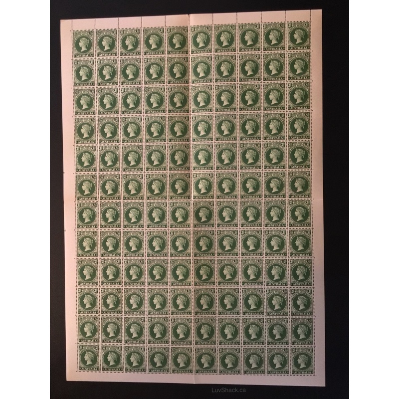 First South Australian Stamp | Pre-Decimal | 1955 | Full Sheet