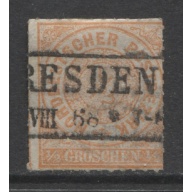 1868 North German Confederation 1/2 Groschen used Scott # 3