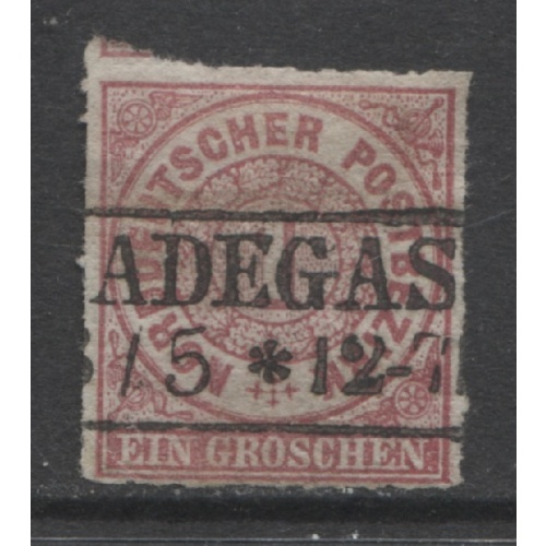 1868 North German Confederation 1 Groschen used Scott # 4