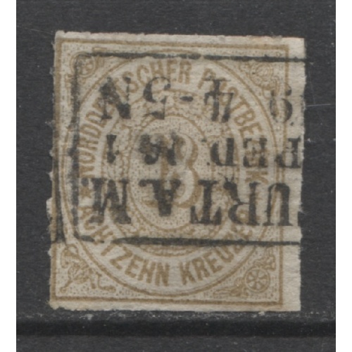 1868 North German Confederation 18 Kreuzer used Scott # 11