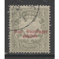 1888 German States Bavaria 3 Pfennig postage due issue used CV € 5.50