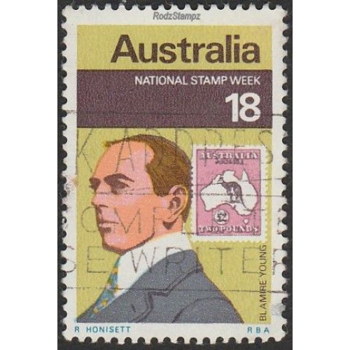 Australia 1976 Sc#647, SG#633 18c Blamire Young, Stamp Week USED.