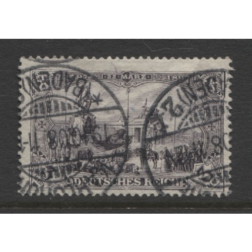 1902 Germany 3 Mark Kaiser Wilhelm I Memorial  Berlin used no watermark