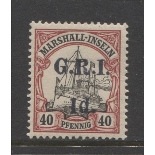Germany colonrs 1914 MARSHALL ISLANDS British occup. 40 Pf. with op mint**