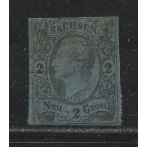 1855 German States SAXONY 2 Neugroschen issue mint*  € 24.00
