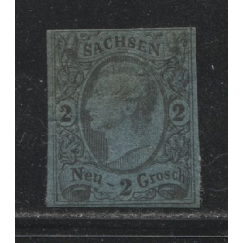 1855 German States SAXONY 2 Neugroschen issue mint*  € 24.00