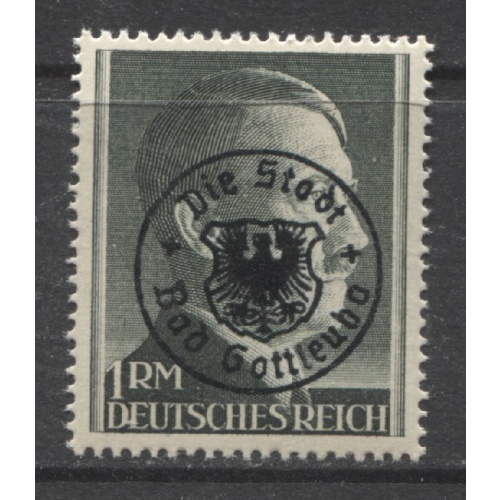1945 GERMANY   POST WAR LOCALS   Bad Gottleuba 1 M. with overprint mint**