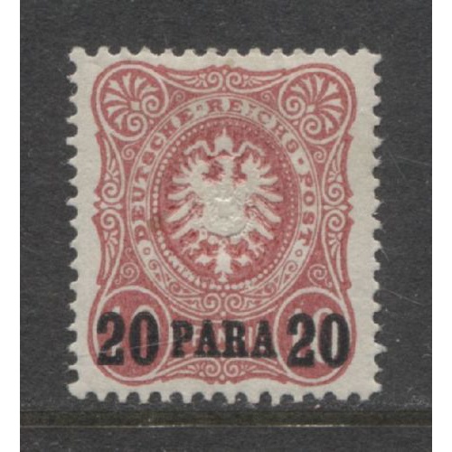 1884 German offices Turkey 20 Para issue mint*  € 100.00