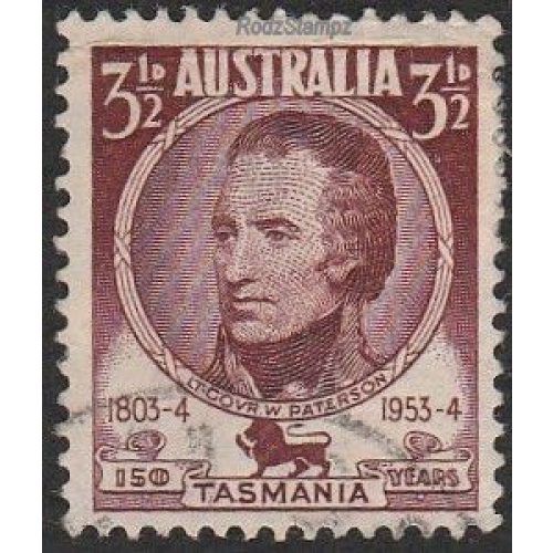 Australia 1953 Sc#264, SG#269 3-1/2d Governor Patterson USED.
