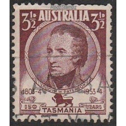 Australia 1953 Sc#264, SG#269 3-1/2d Governor Patterson USED.