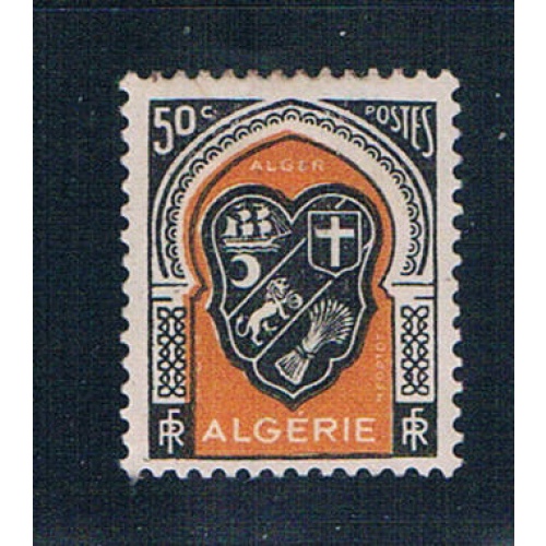 Algeria 210 MLH COA Algiers 1947 (A0296)+