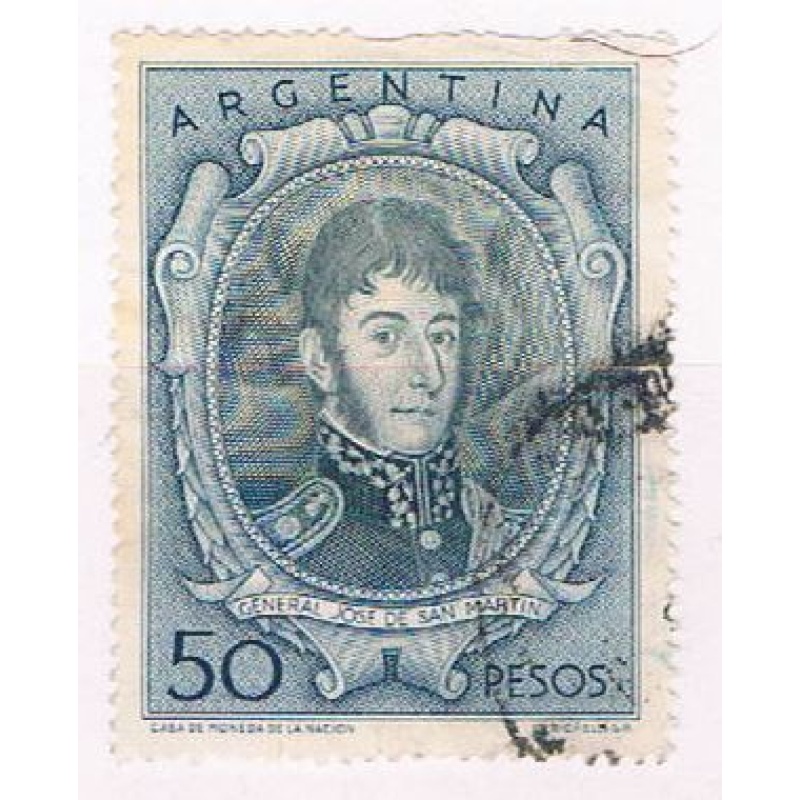 Argentina 642 Used de San Martin 1954 (A0470)
