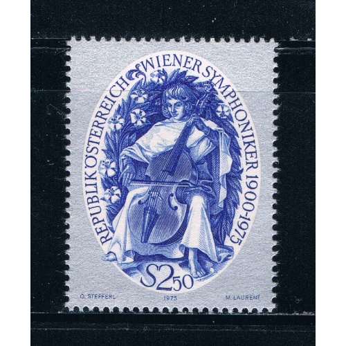 Austria 1025 Unused Stylized Musician 1975 (A0283)