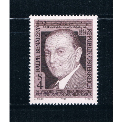Austria 1280 Unused Ralph Benatzky 1984 (A0288)+