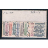 Austria 303 Used Partial Set Scott 's Shown 1925 (A0219)