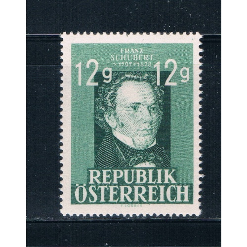 Austria 491 Unused Franz Schubert 1947 (A0234)+