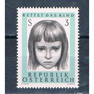 Austria 777 Unused Young Girl 1966 (A0524)+