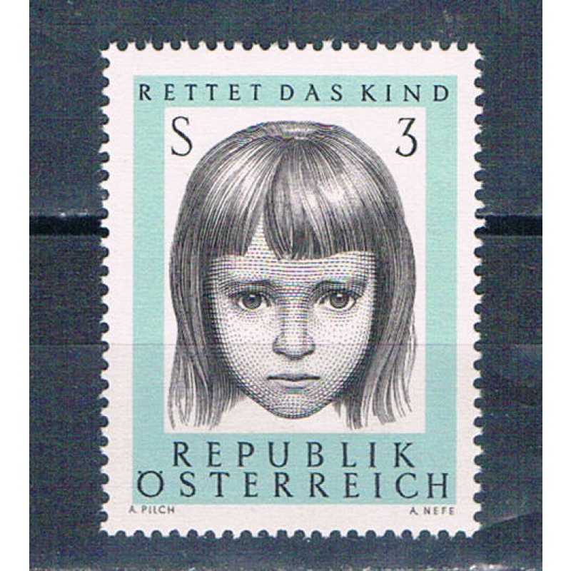 Austria 777 Unused Young Girl 1966 (A0524)+