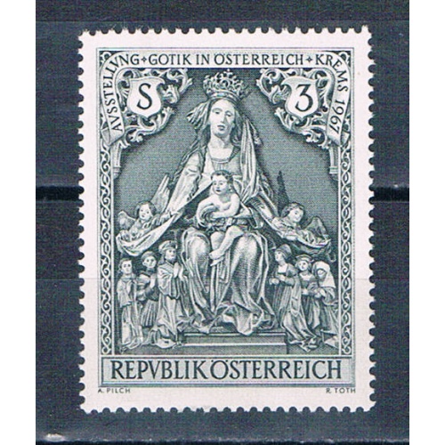 Austria 791 Unused Gothic Madonna 1967 (A0519)+