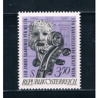 Austria 805 Unused Tragic mask and violin 1967 (A0265)+