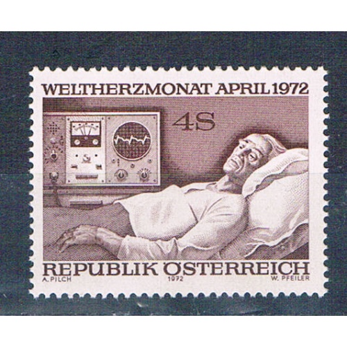 Austria 919 Unused Cardiac patient 1972 (A0529)+