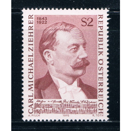 Austria 932 Unused Carl Ziehrer 1972 (A0278)+