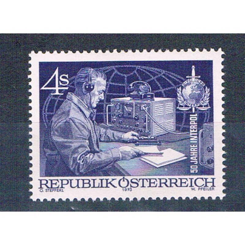 Austria 955 Unused Police Radio operator 1973 (A0528)+