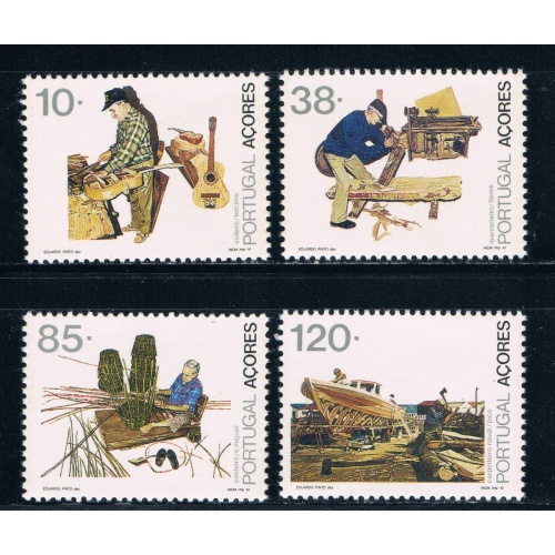 Azores 406-409 Unused set Professions 1992 CV 3.20 (A0289)+