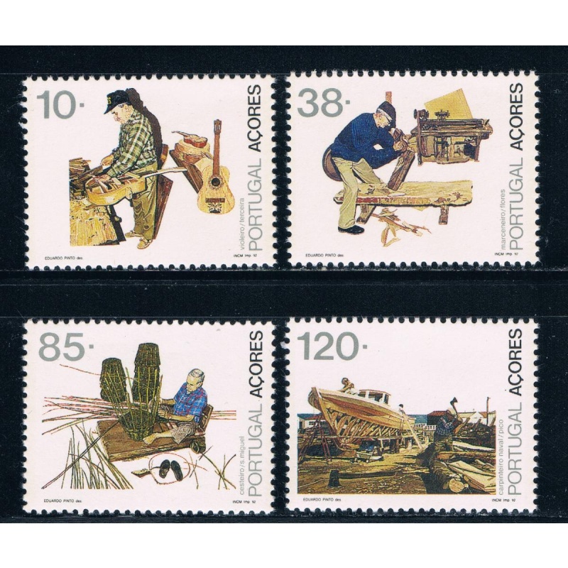 Azores 406-409 Unused set Professions 1992 CV 3.20 (A0289)+