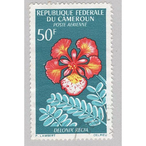 Cameroun Orange Flower Used 1  (BP91609)