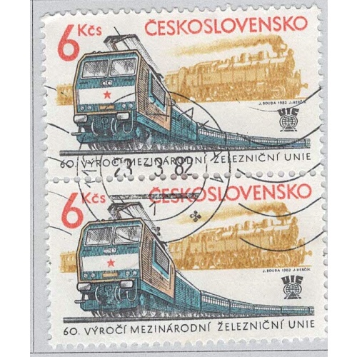 Czechoslovakia 2402 Electric Locomotive Used V Pair 2  (BP91614)