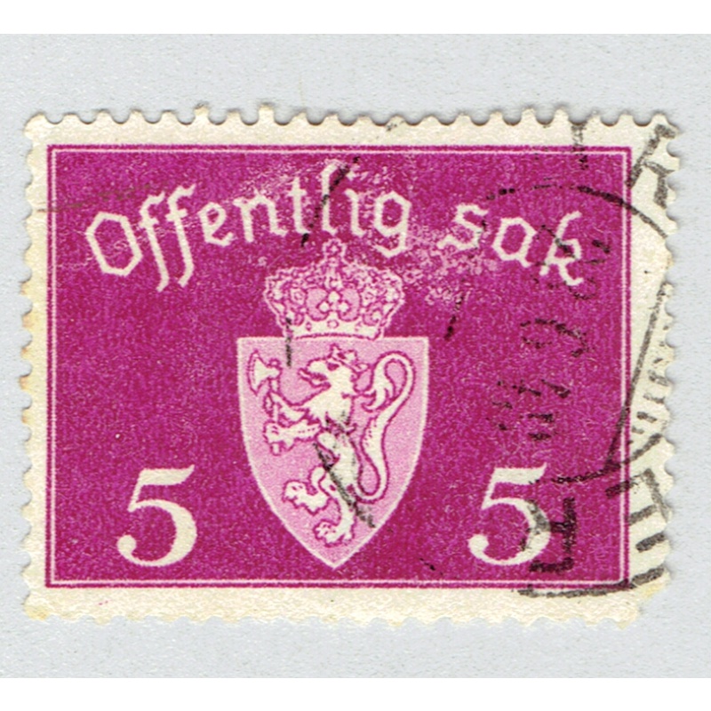 Norway Coat of arms 5 Used (BP92506)