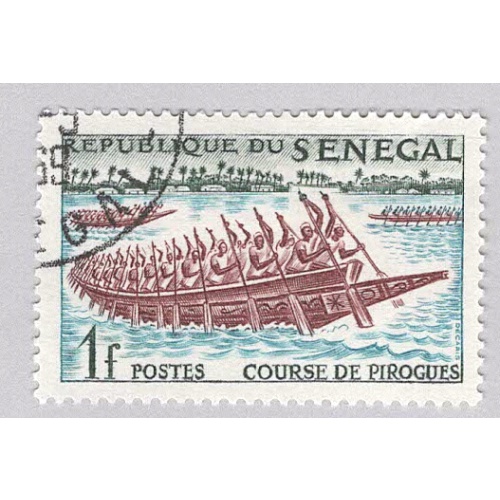Senegal 203 Canoe Race 1961 Used 2  (BP95306)