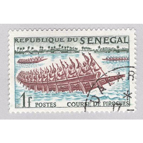 Senegal 203 Canoe Race 1961 Used 1  (BP95308)