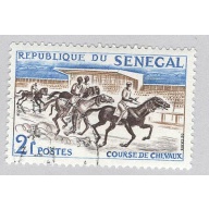 Senegal 204 Horse Racing Used 2  (BP95319)