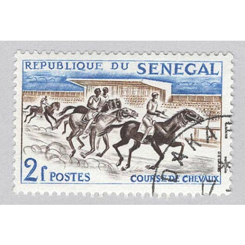 Senegal 204 Horse Racing Used 2  (BP95322)