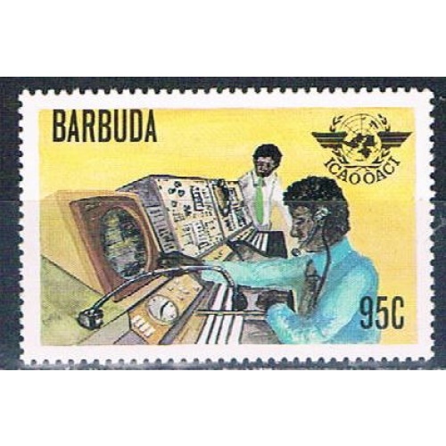 Barbuda 392 Unused Air Traffic Controler 1979 (B0443)+