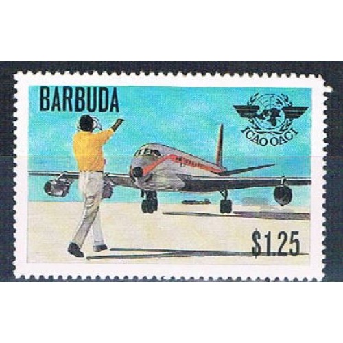Barbuda 393 Unused Jet Plane 1979 (B0442)+