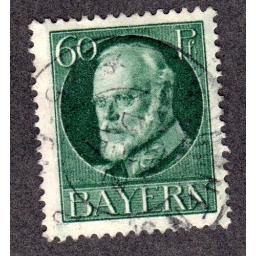 Germany BAVARIA. Scott # 107. used. Lot 220319