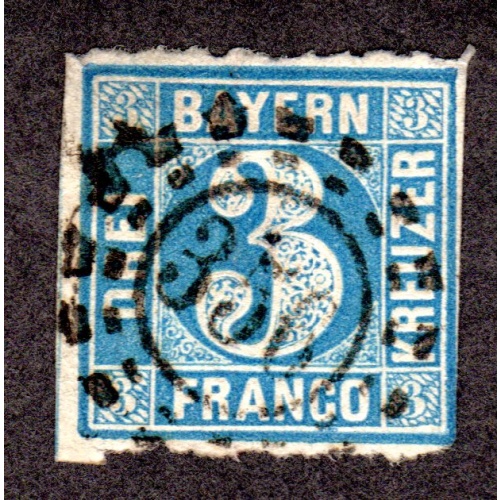 BAVARIA. Scott # 2. used. Lot 220319