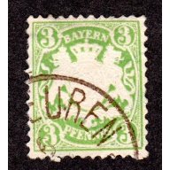Germany BAVARIA. Scott # 38. used. Lot 220319
