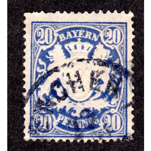 Germany BAVARIA. Scott # 64. used. Lot 220319