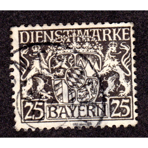 Germany BAVARIA. Scott # O15. used. Lot 220319