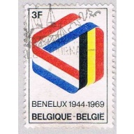 Belgium 723 Used Ribbon 1969 (BP36524)