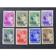Belgium, Sc #B189-96, Full Set, MH, 1937