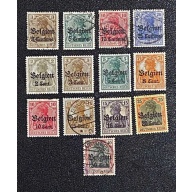 Belgium Scott #N1-4, 10-17, 20, Used and MH, 13 stamps