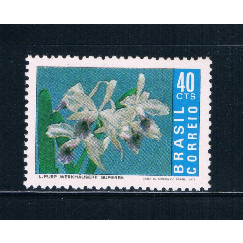 Brazil 1023 Unused Flowers CV 3.25 (B0387)
