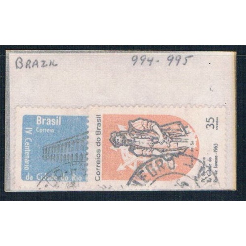 Brazil 994- Used Partial Set Scott nums Shown 1965 (B0389)