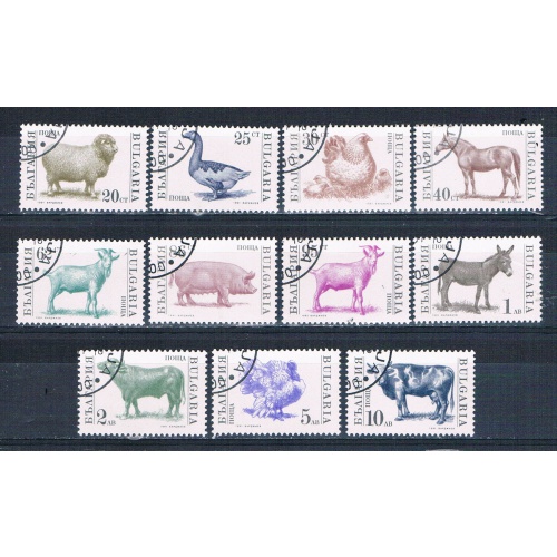 Bulgaria 3581-91 Used set Farm Animals 1991 CV 6.00 (HV0111)+